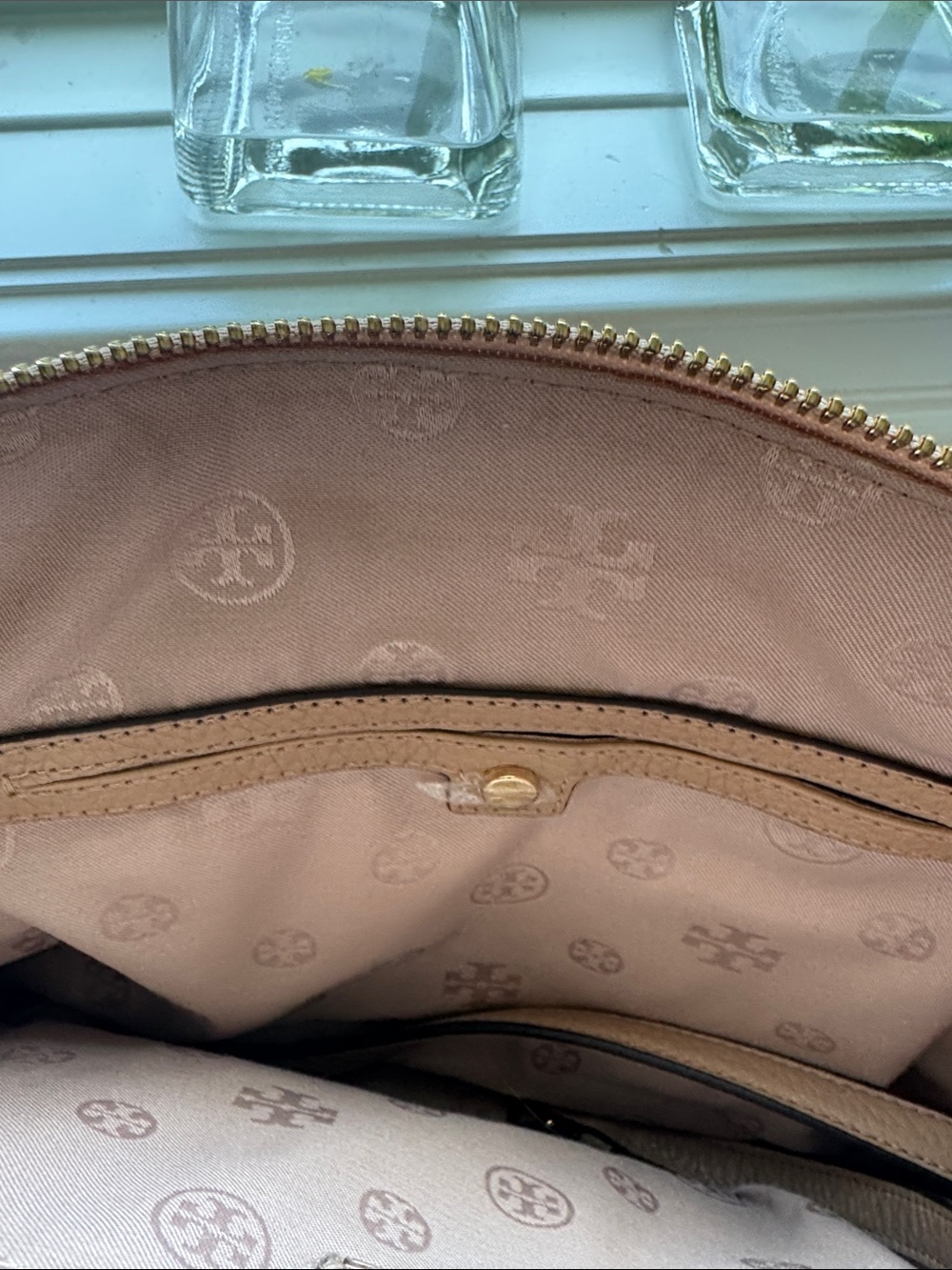 Tory Burch Blush Pink Pebbled Leather Tote with Braided Handles NWOT - Picture 5 of 5